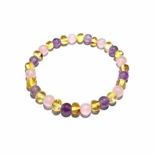 Adult Tara Honey Baltic Amber Gemstone Stretch Bracelet