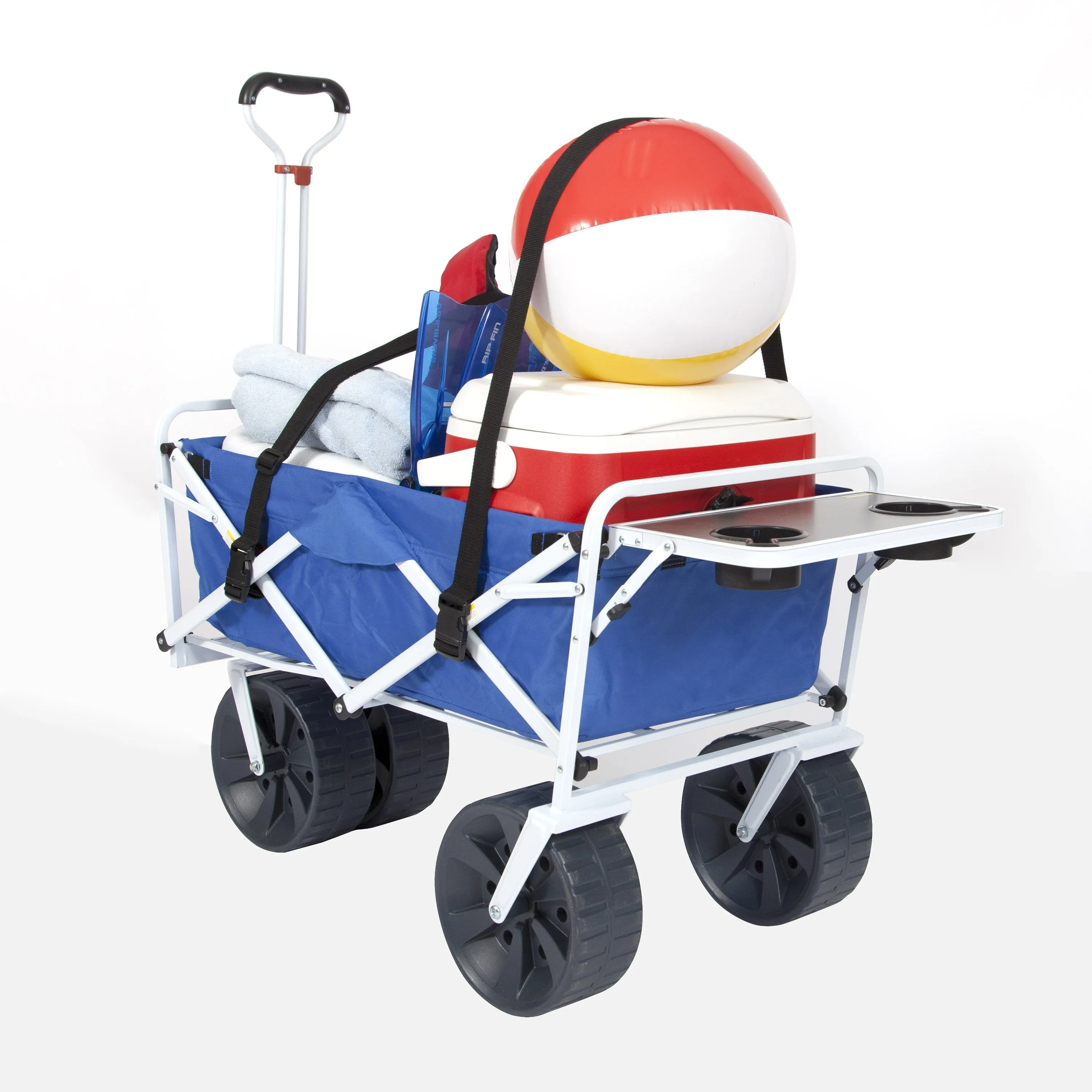 All Terrain Beach Wagon with Side Table Combo with Straps