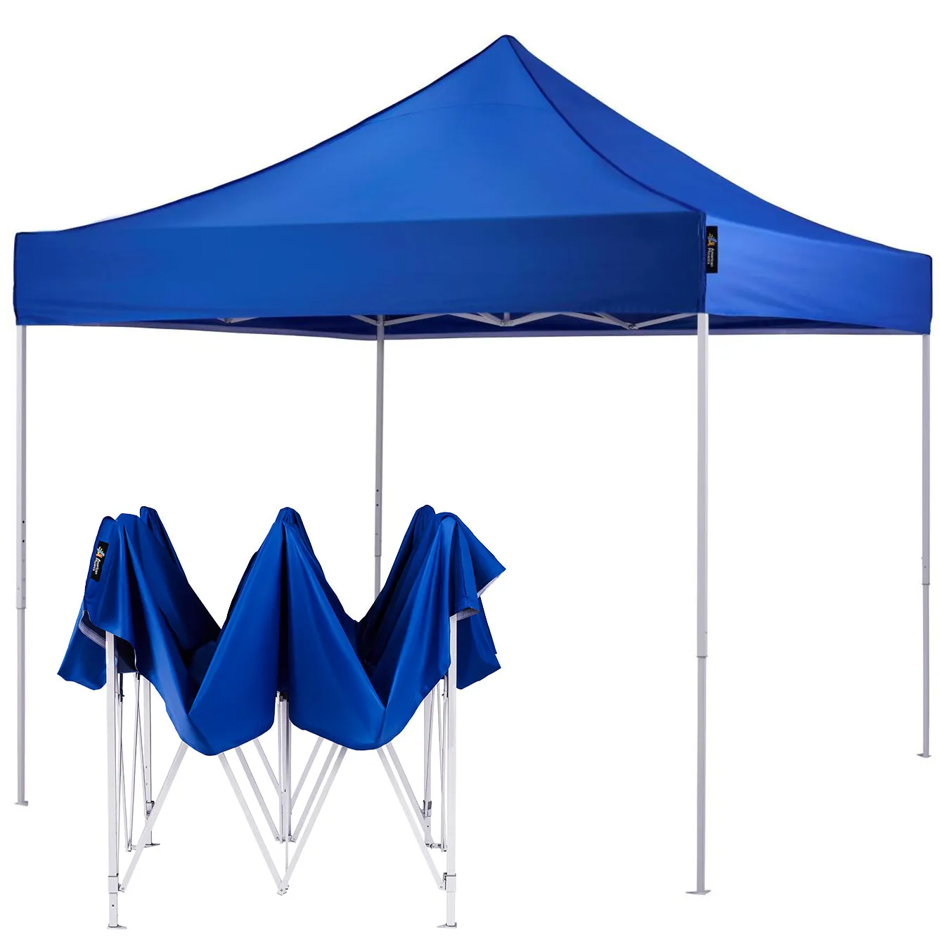 American Phoenix 10x10 Canopy Tent Pop Up Portable Instant Adjustable Outdoor Market Shelter (White Frame)