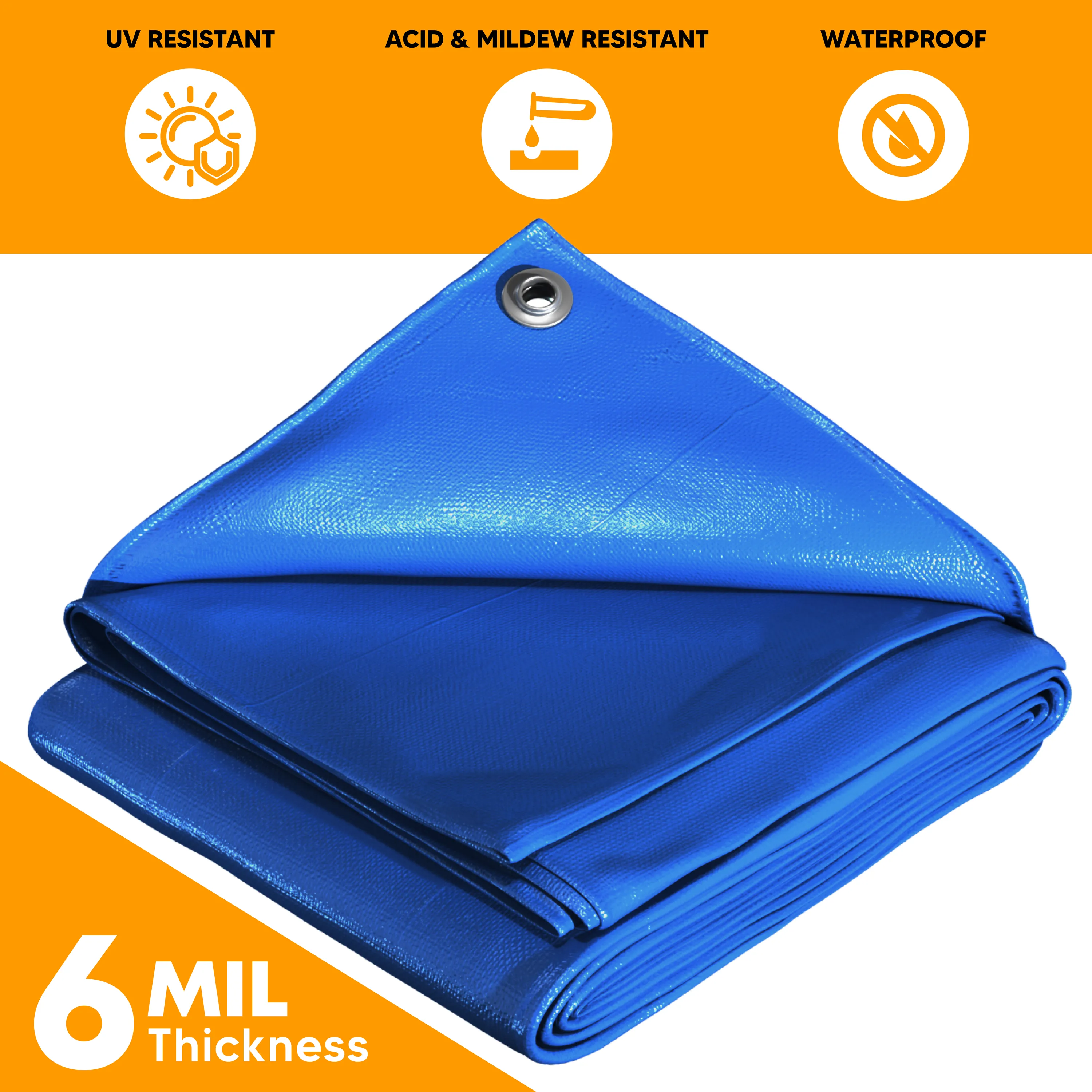 Blue Poly Tarp 30' x 60'