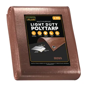 Brown Poly Tarp 12' x 24'