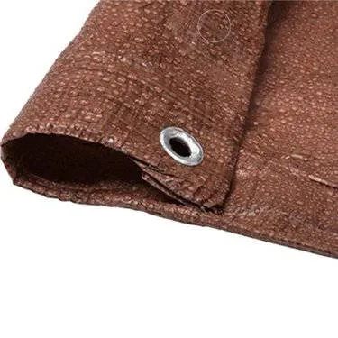 Brown Poly Tarp 40' x 40'