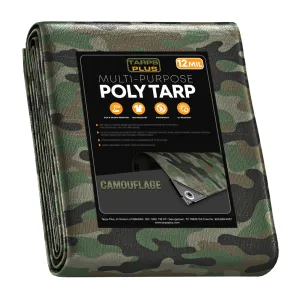 Camouflage Poly Tarp 10' x 20'