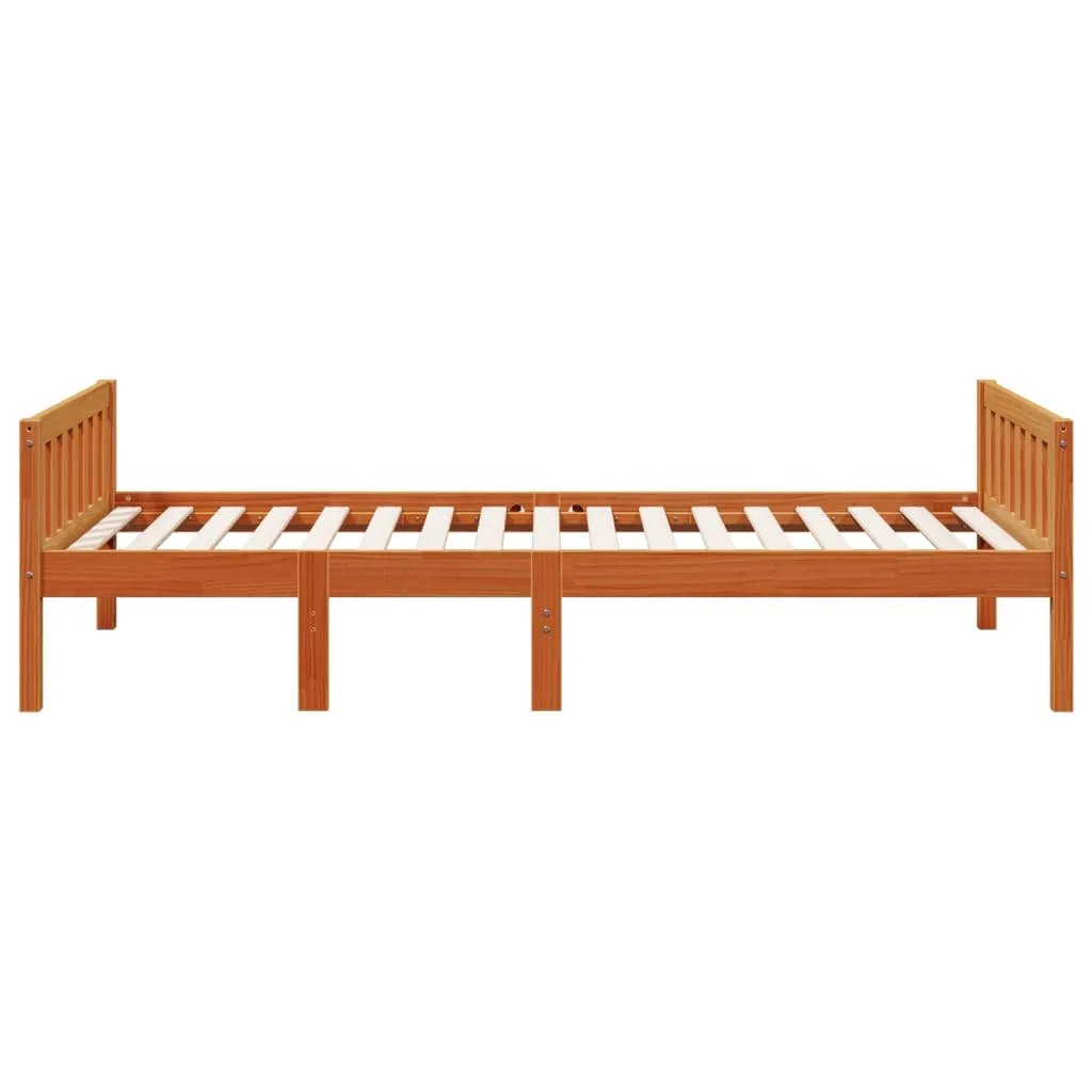 Children's Bed without Mattress Wax Brown 90x200 cm Solid Wood Pine