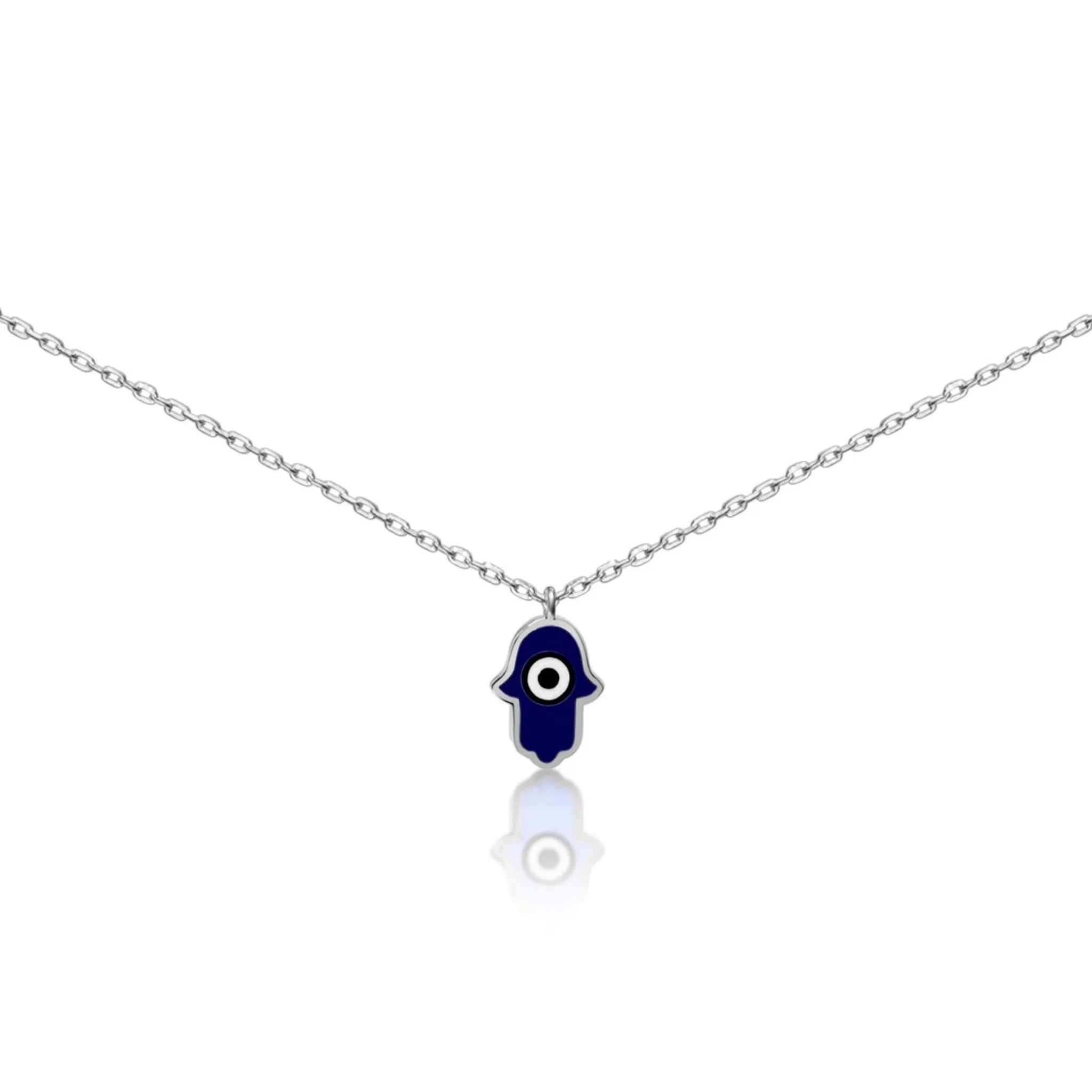 Colorful Hamsa with Evil Eye Pendants
