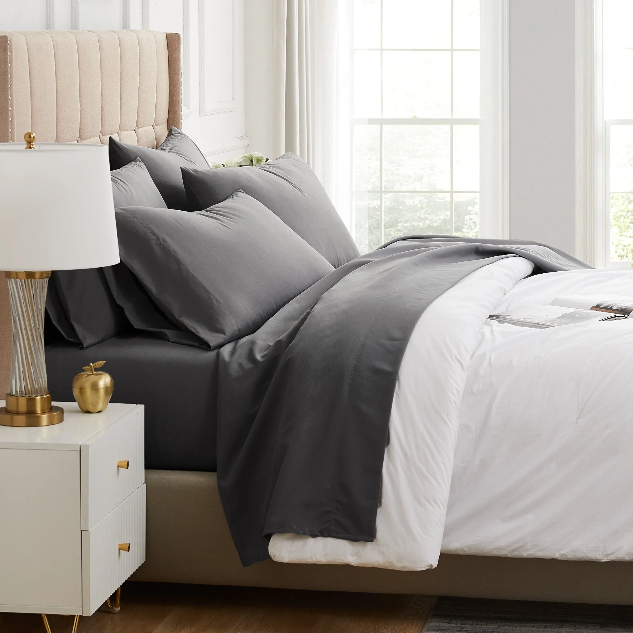 Everyday Essentials 6-Piece Sheet Set in Neutrals