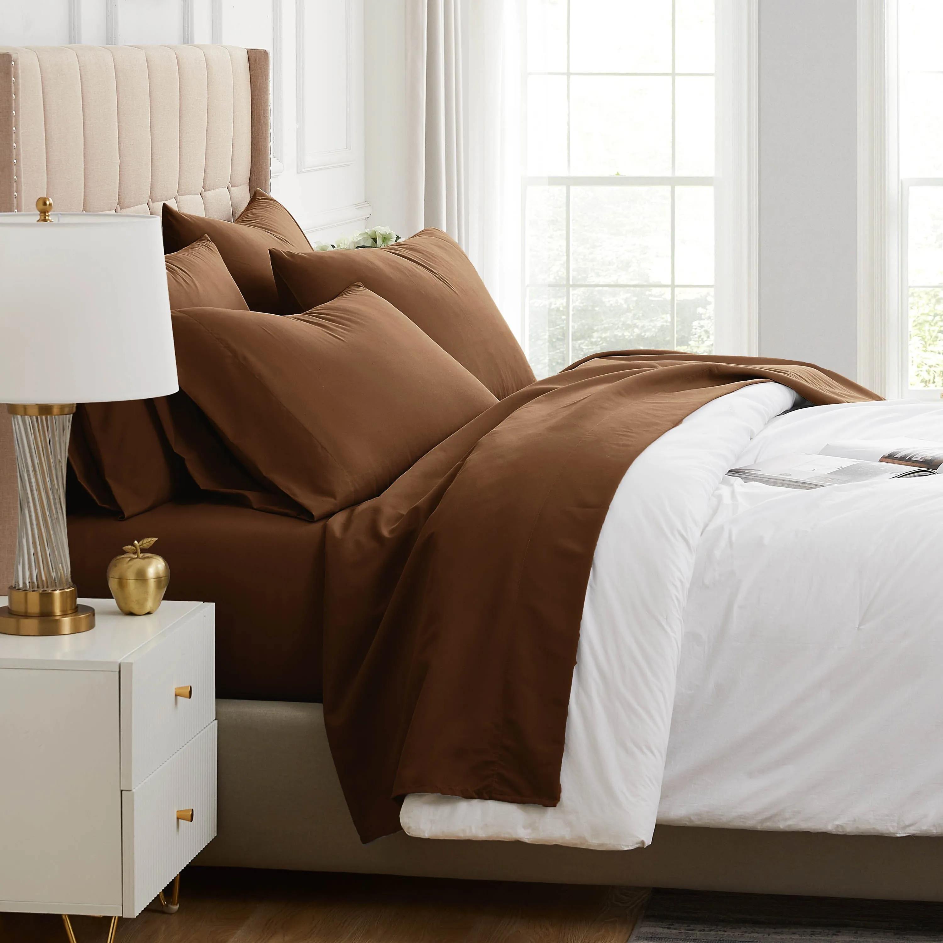 Everyday Essentials 6-Piece Sheet Set in Neutrals