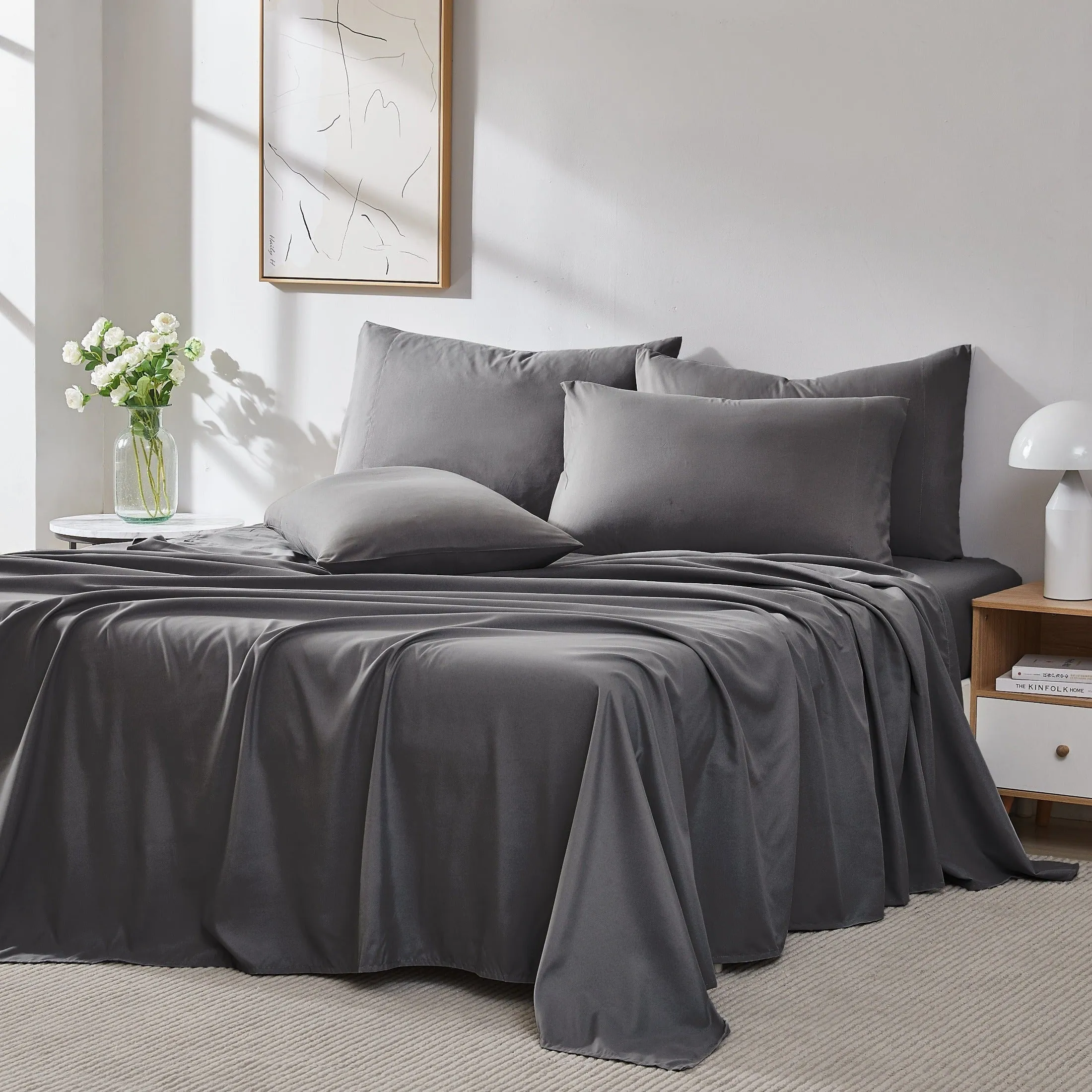 Everyday Essentials 6-Piece Sheet Set in Neutrals