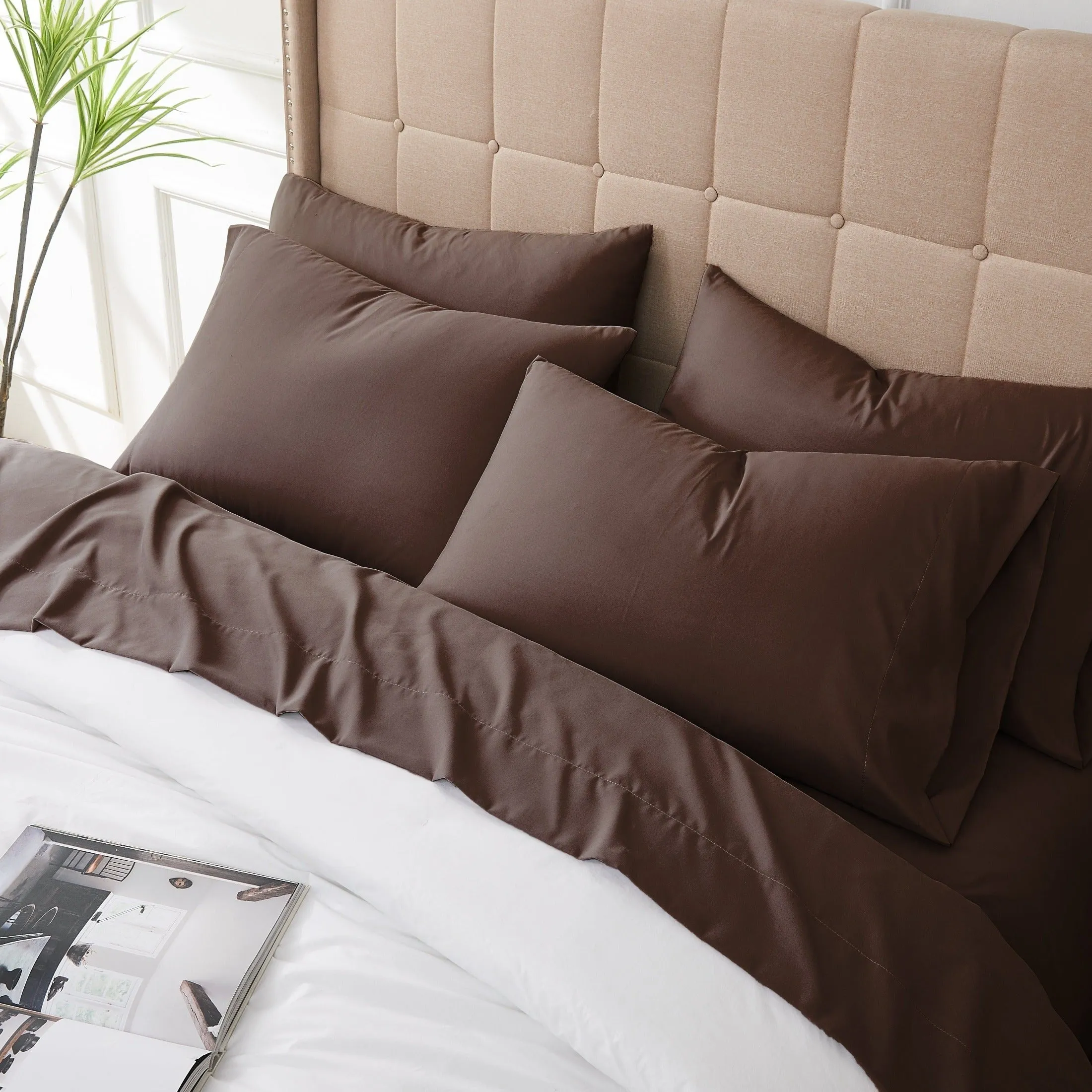 Everyday Essentials 6-Piece Sheet Set in Neutrals