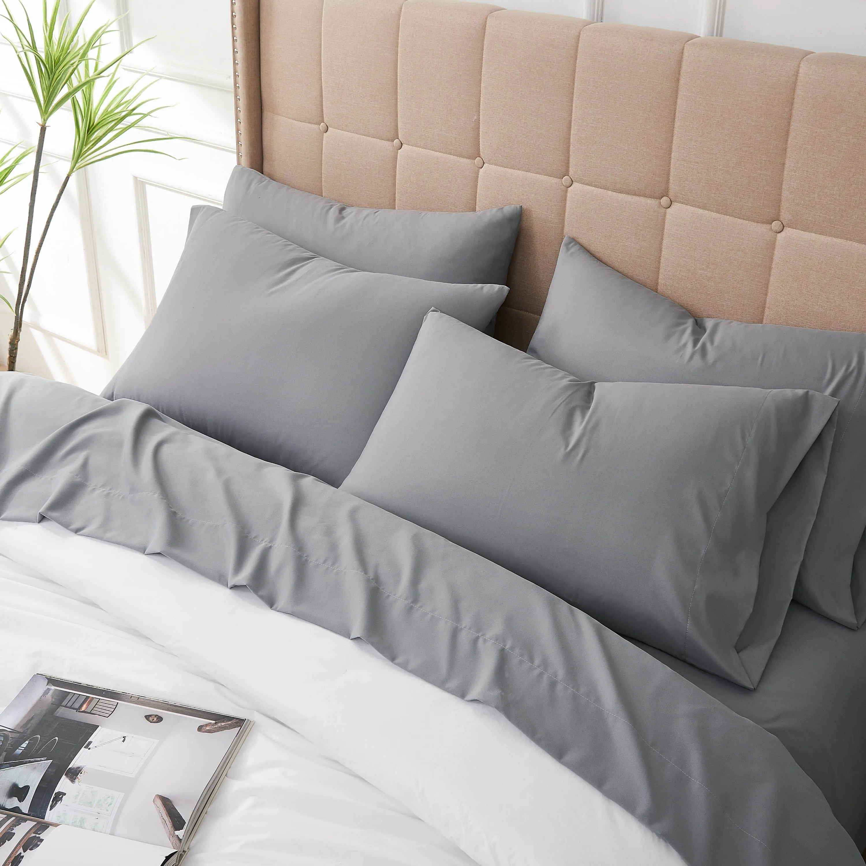 Everyday Essentials 6-Piece Sheet Set in Neutrals