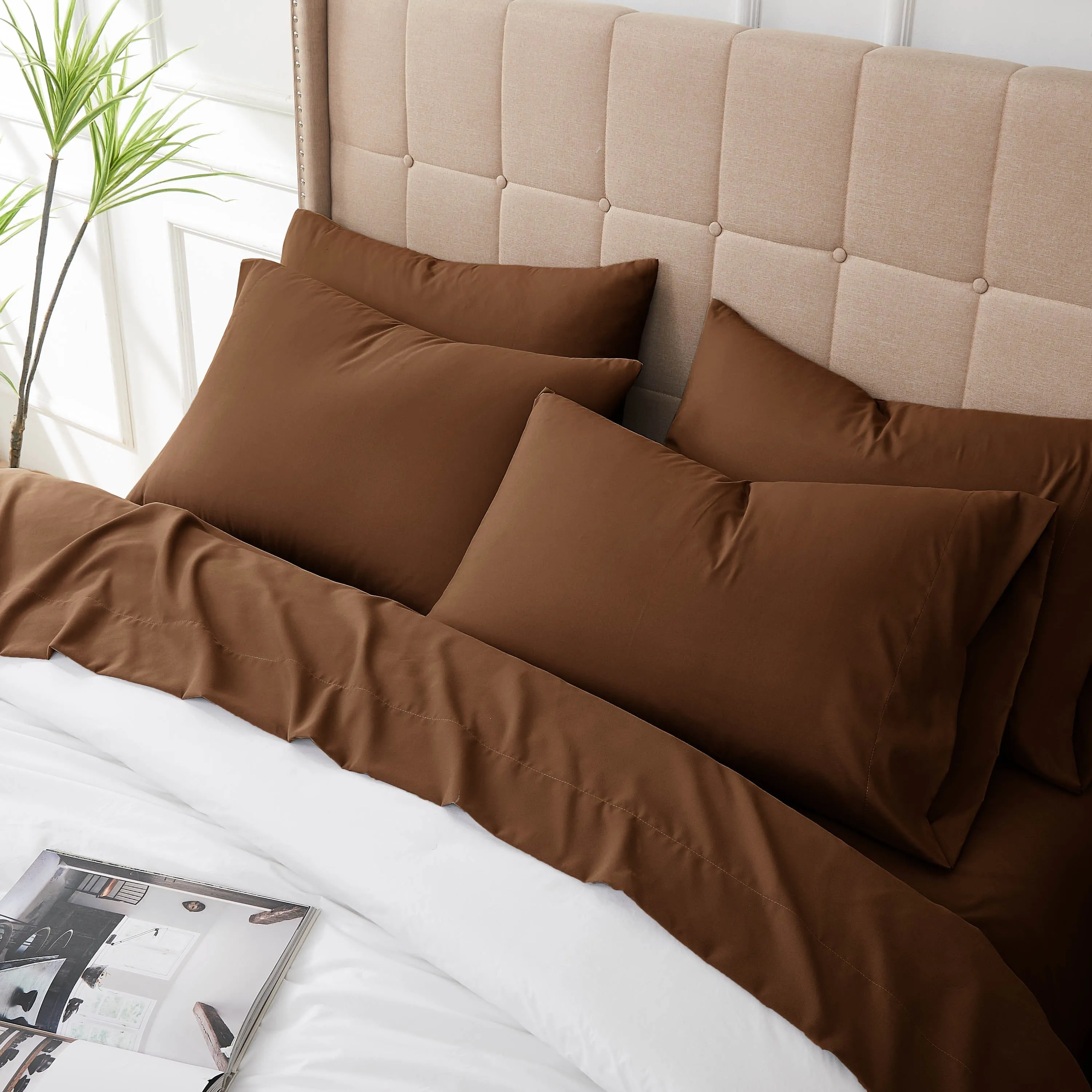 Everyday Essentials 6-Piece Sheet Set in Neutrals