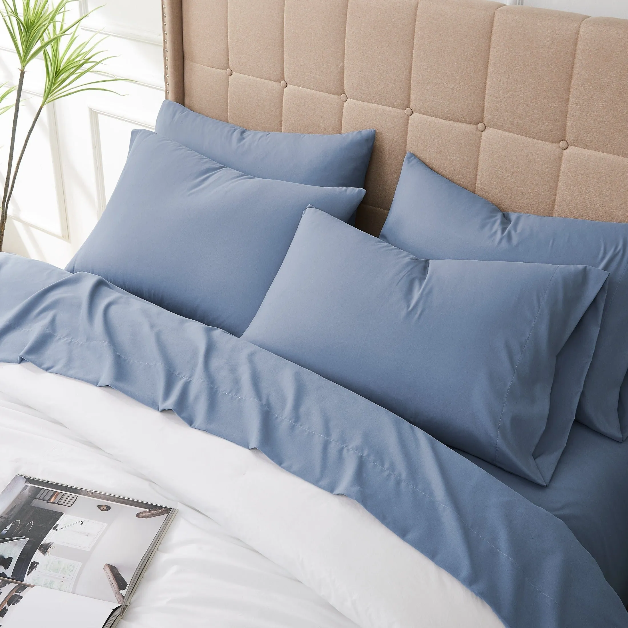 Everyday Essentials 6-Piece Sheet Set in Neutrals