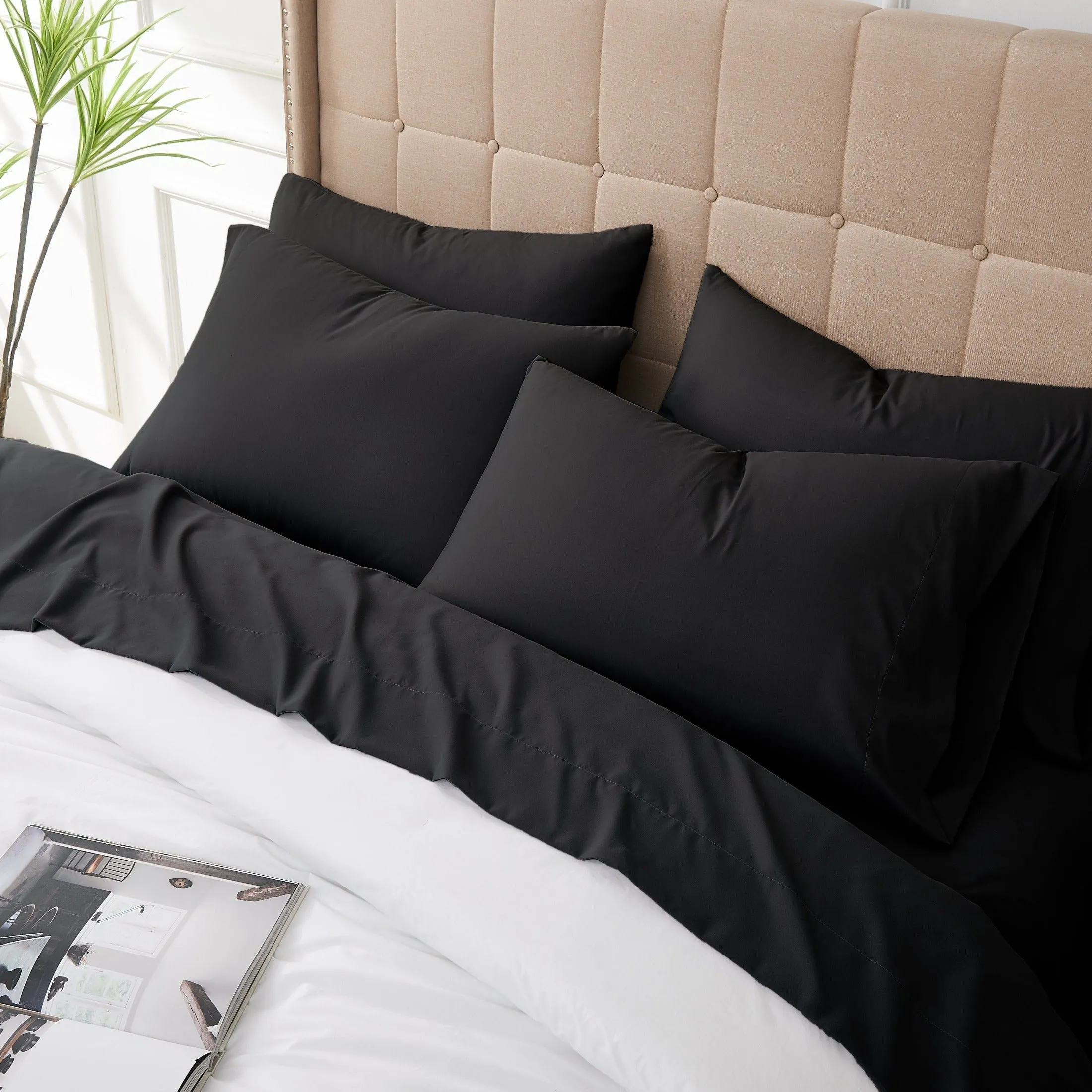 Everyday Essentials 6-Piece Sheet Set in Neutrals