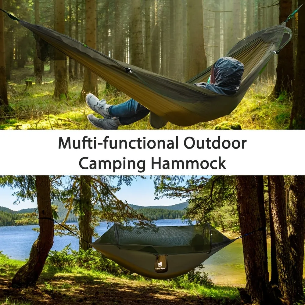 GEERTOP 3-in-1 Outdoor Hammock With Mosquito Net - Waterproof Double Sleep Camping Hammock For Backpacking, Travel, And Park - Enjoy A Bug-Free And Comfortable Rest