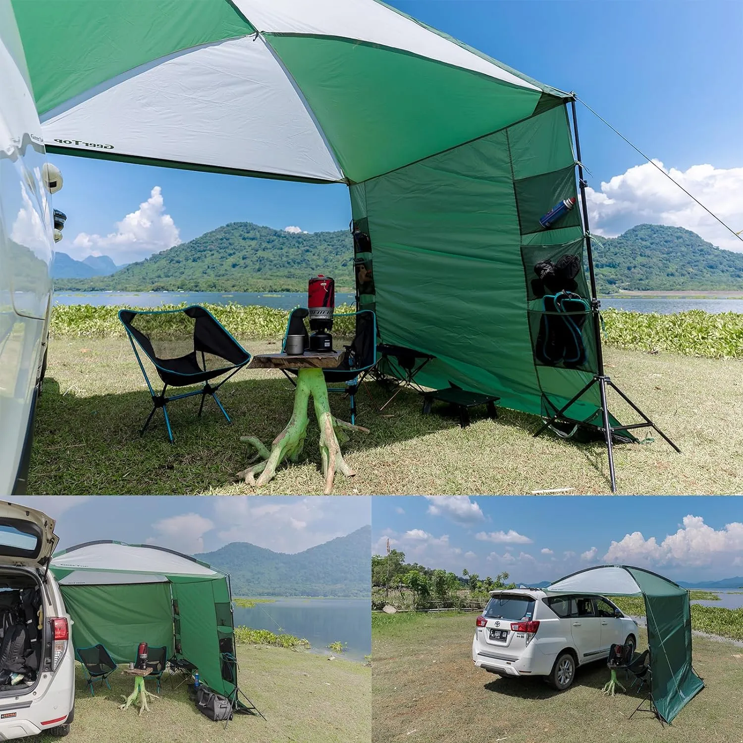 GeerTop Awning Canopy For Family Car Camping