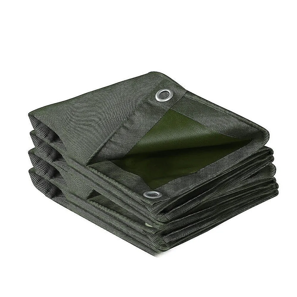 Green 2x3m Heavy Duty Waterproof Tarpaulin Canvas Cover