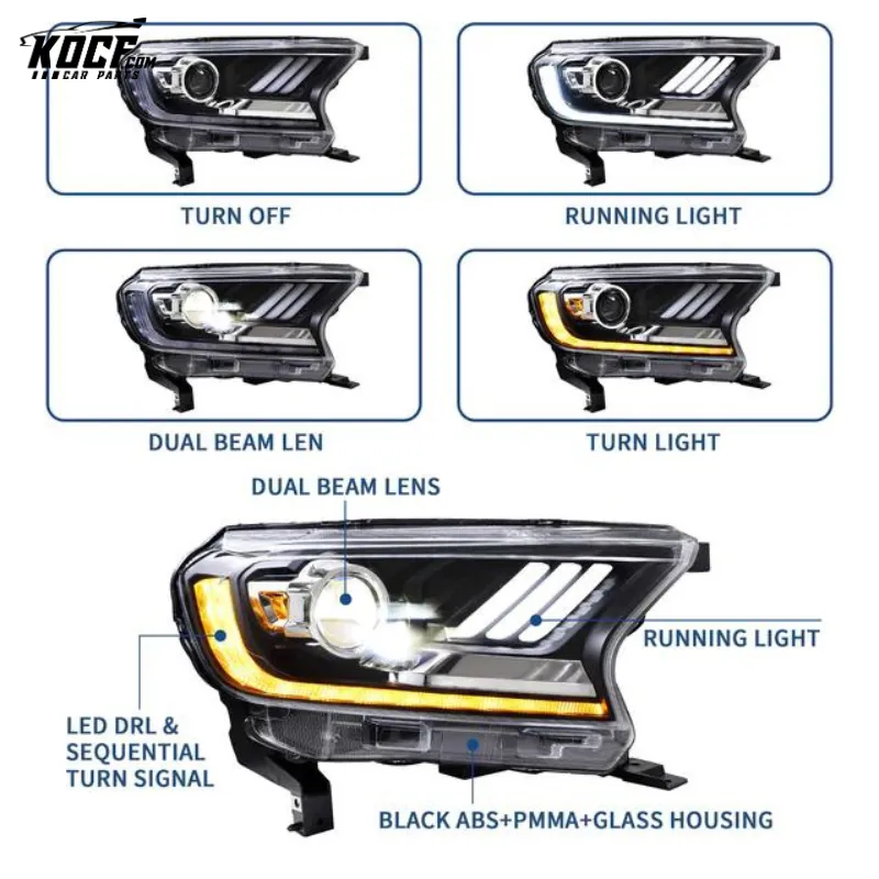 LED Headlights For Holden Commodore (VE) 2006-2013 [Holden Berlina, Holden Calais, Holden Ute] Aftermarket Front Lights