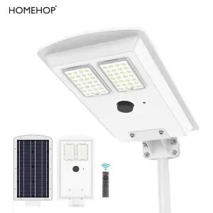 LED Solar Street Light Outdoor Lighting Motion Sensor Lamp With Remote For Home Garden Street (250W, Waterproof)