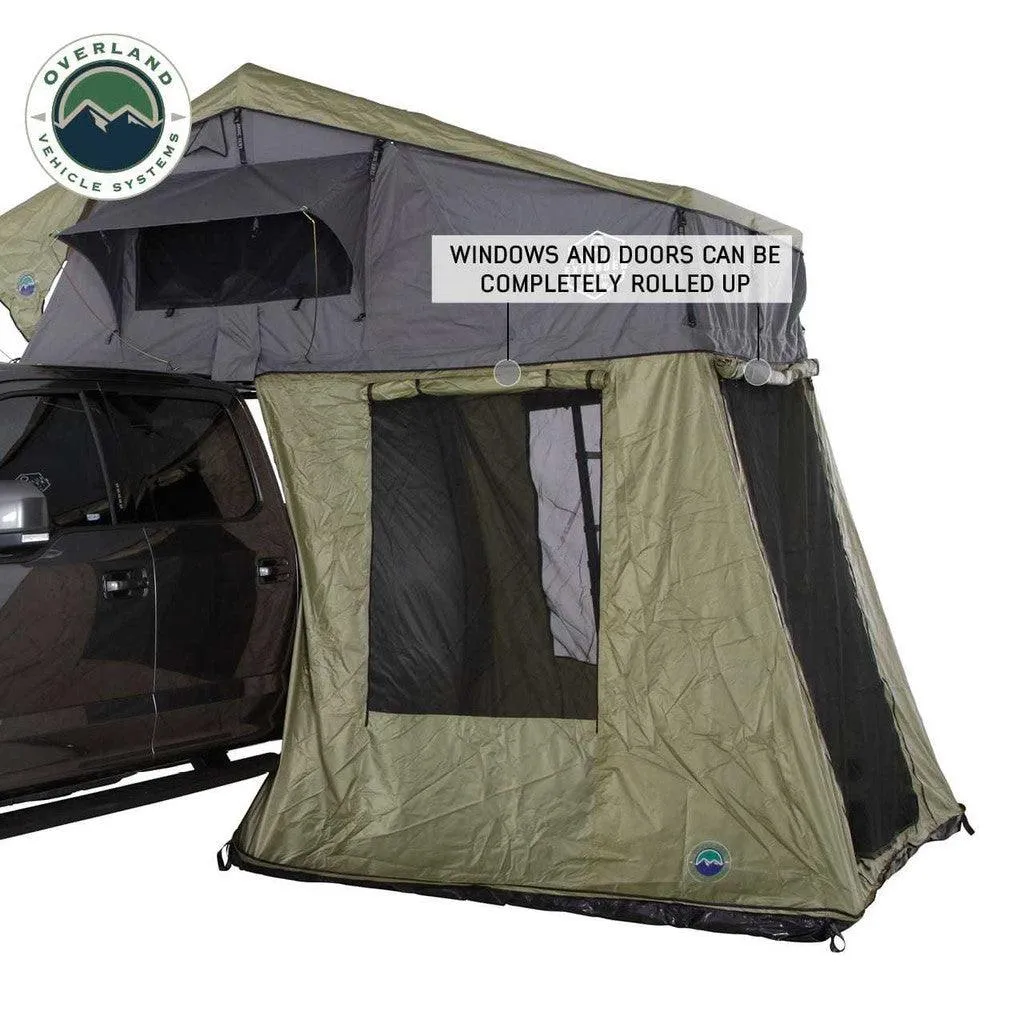 Nomadic 3 Roof Top Tent Annex Green Base With Black Floor & Travel Cover