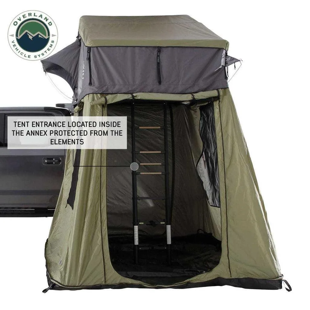 Nomadic 3 Roof Top Tent Annex Green Base With Black Floor & Travel Cover