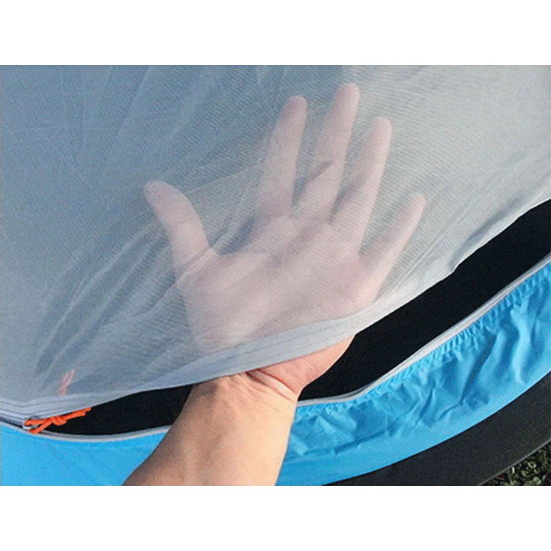 One Touch Easy Set Up Pop Up Instant 2 Person Tent UV Protect Antomatic - blue