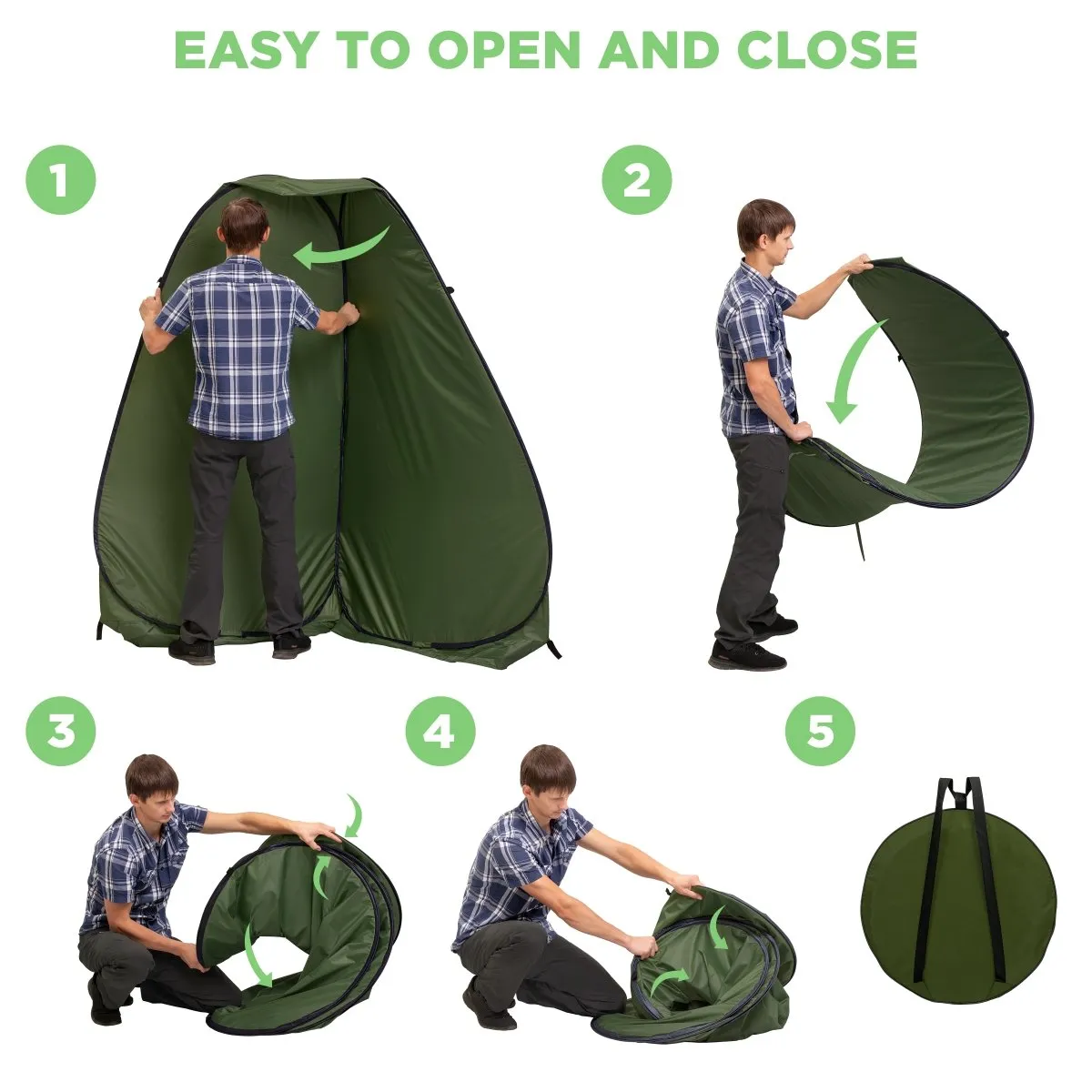 Pop Up Privacy Tent | Portable Outdoor Shower | Camp Toilet | Beach Changing Pod | Rain Shelter | 4 FT x 4 FT | CLEARANCE