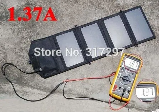 Portable solar panel charger