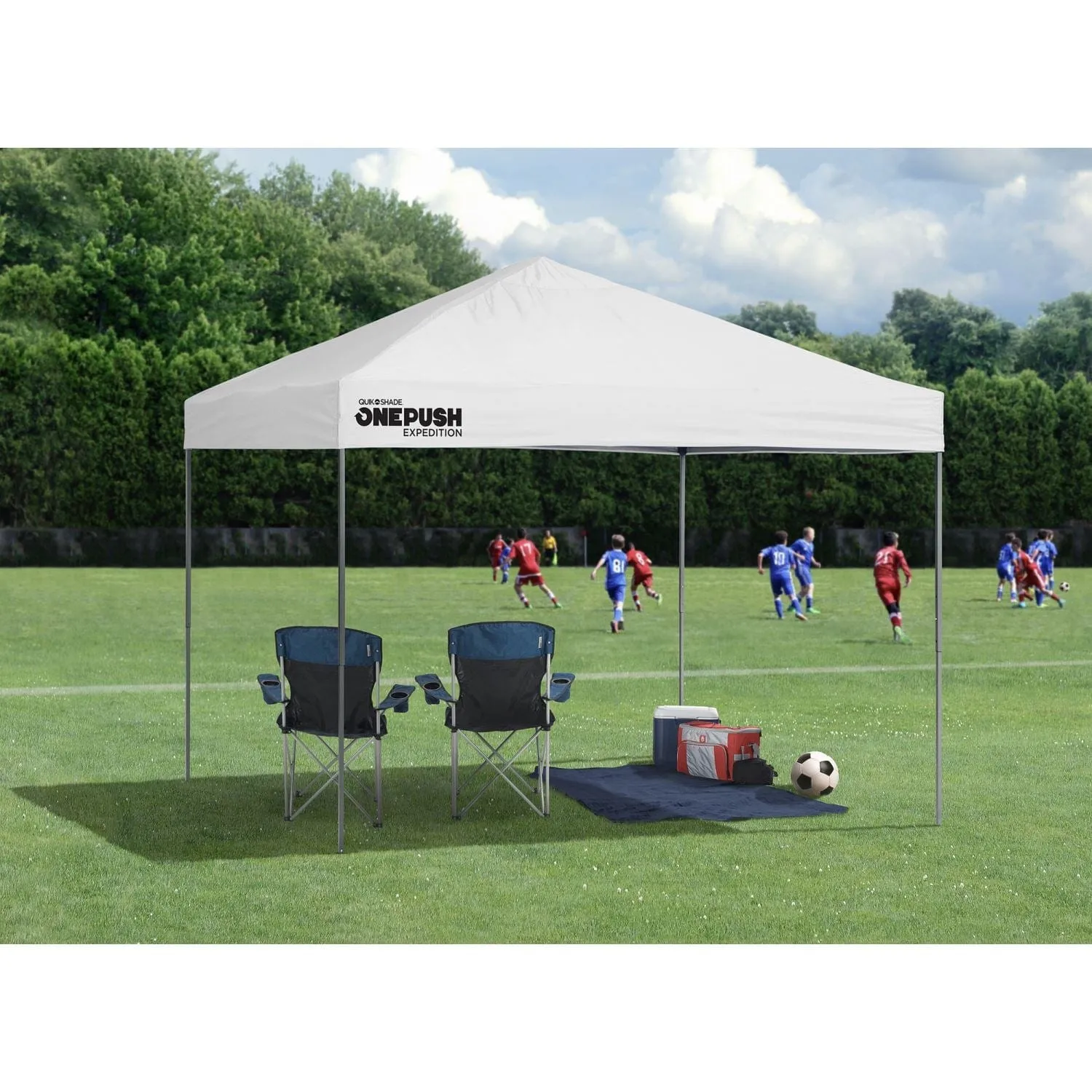 Quik Shade | Expedition EX100 One Push 10' x 10' Straight Leg Canopy - White