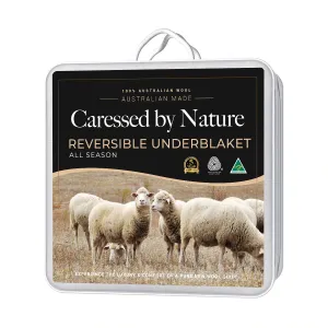 Reversible Australian Wool Underblanket by Caressed by Nature