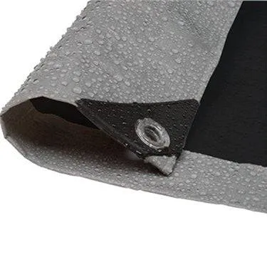 Silver/Black Poly Tarp 10' x 12'