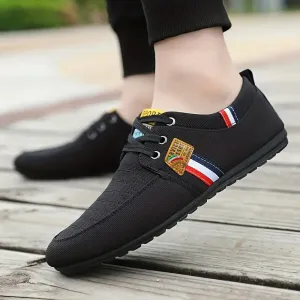 Slip-On Loafer voor heren - Lichtgewicht & ademende Canvas schoenen, comfortabel & anti-slip