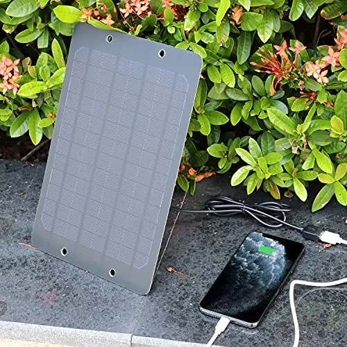 Soshine Mini Solar Panel - USB Solar Panel Charger 5v 6w with High Performance Monocrystalline for Bicycle,Cellphone,Power Bank,Camping Lanterns