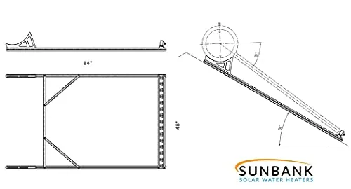 SRCC Certified 30% Tax Credit & Local Rebate Eligible - Complete System - 40 Gallon Solar Water Heater