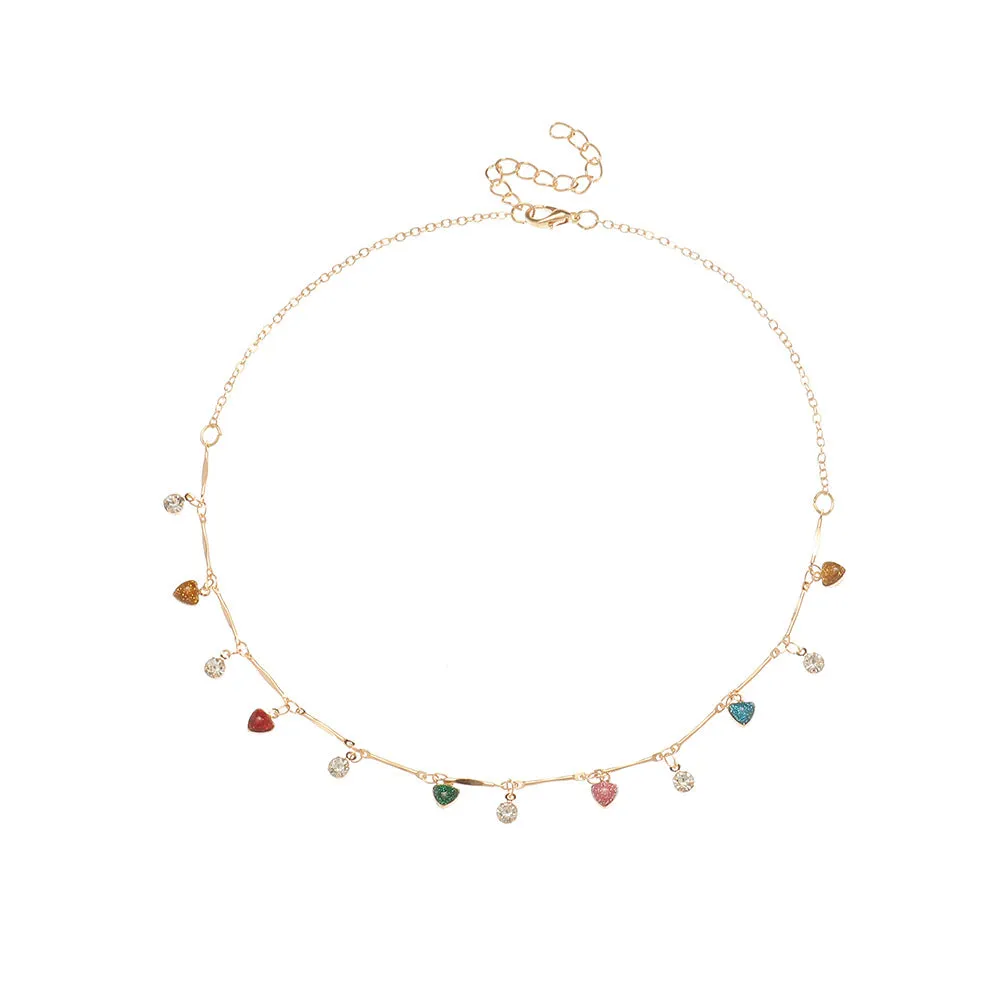 Wholesale Colorful Pendant Necklace Metal