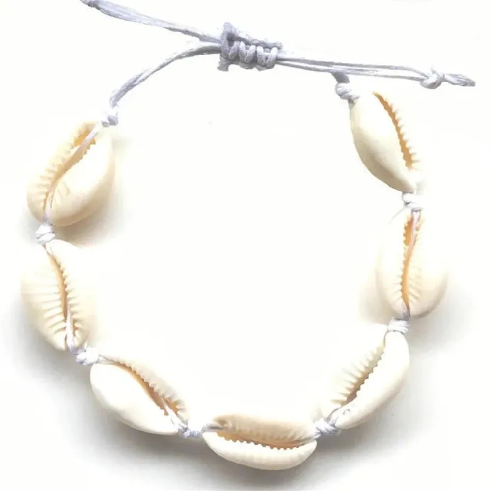 women seashell ankle chains summer beachshell barefoot beach jewelry ✈️ free.shipping