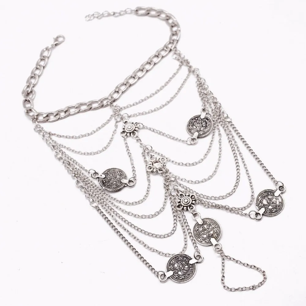 women's multilayer ankle feet chains bohoo ankles toes barefoot jewelry ✈️ free.shipping